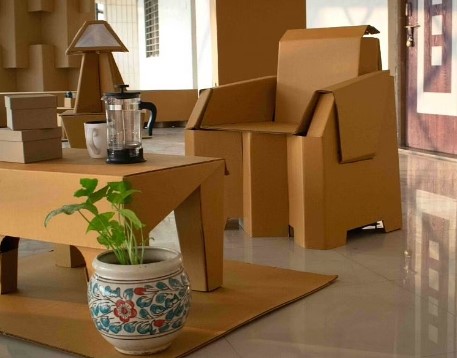 Los muebles de cartón decorativos pueden durar hasta 5 años.