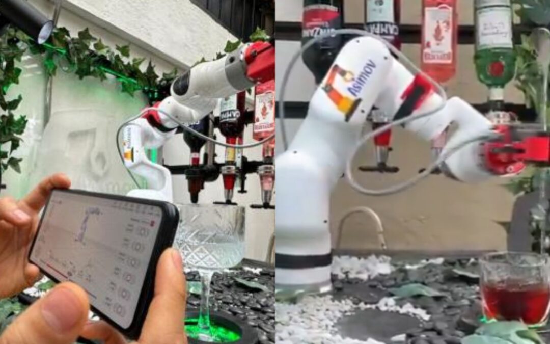 Muestran cómo opera “Isaac”, el primer bartender robot en Colombia